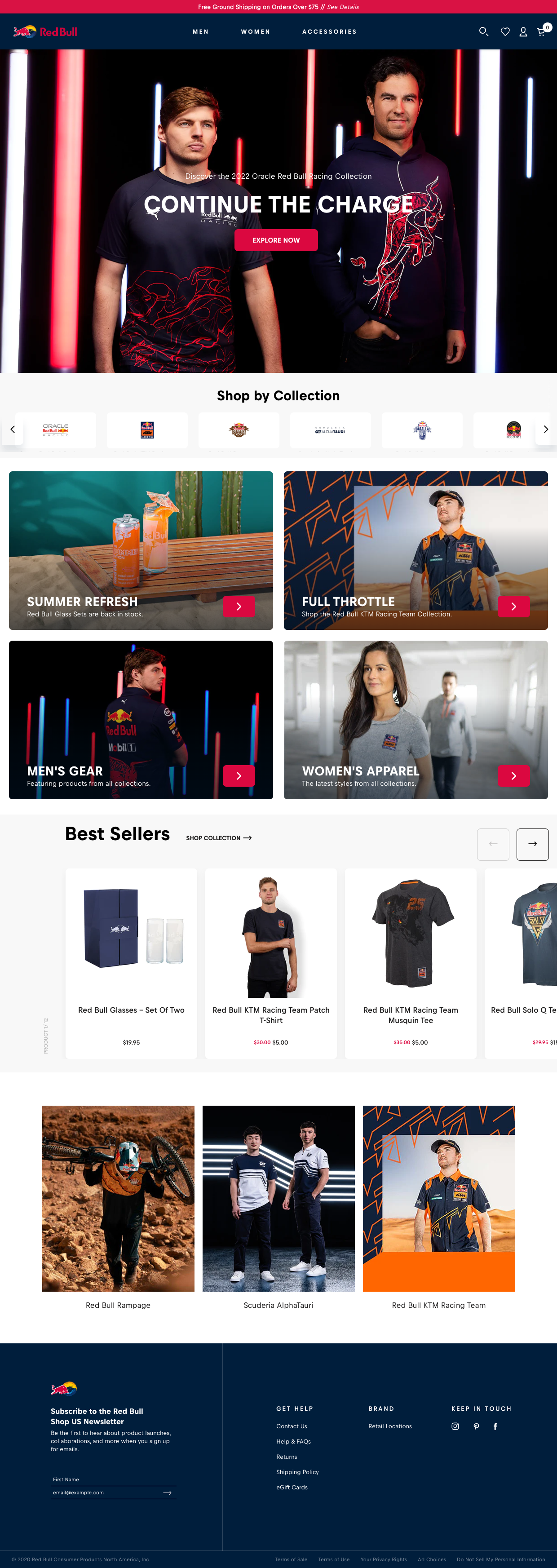 Red Bull Shopify Store